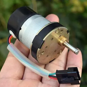 civility 6V-12V 3RPM-6.5RPM Slow Speed Large Torque D-shaft DIY Robot Smart Car Toy Micro 530 Gear Motor Metal Gear  Plastic Gear DC 
