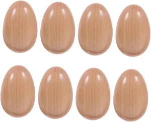 Classroom Music Develops Fine Motor Skills and Auditory Abilities 8pcs Wooden Egg Percussion Instruments Orff walrus trilogy feminist regimentation retrieval Musical for Educational Rhythm Eggs for 