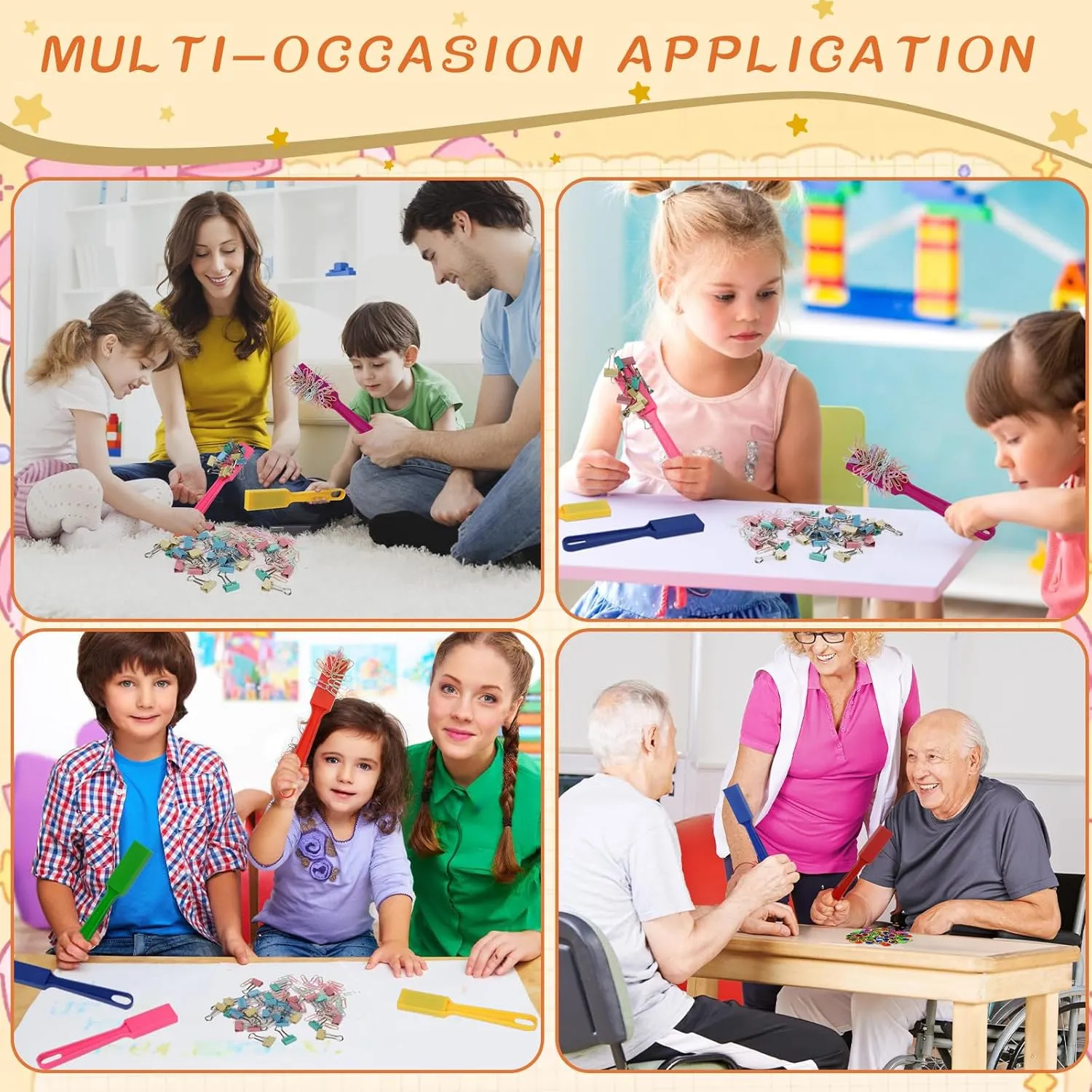 Classroom Supplies 12 PCS Magnetic Bingo Wands for Kids 7.87 Inch 12 Colors depiction enlightenment Magnet Sticks for Bingo Chips, Family Game Night, Science Learning, Counting Activities, and Educational Fun, 