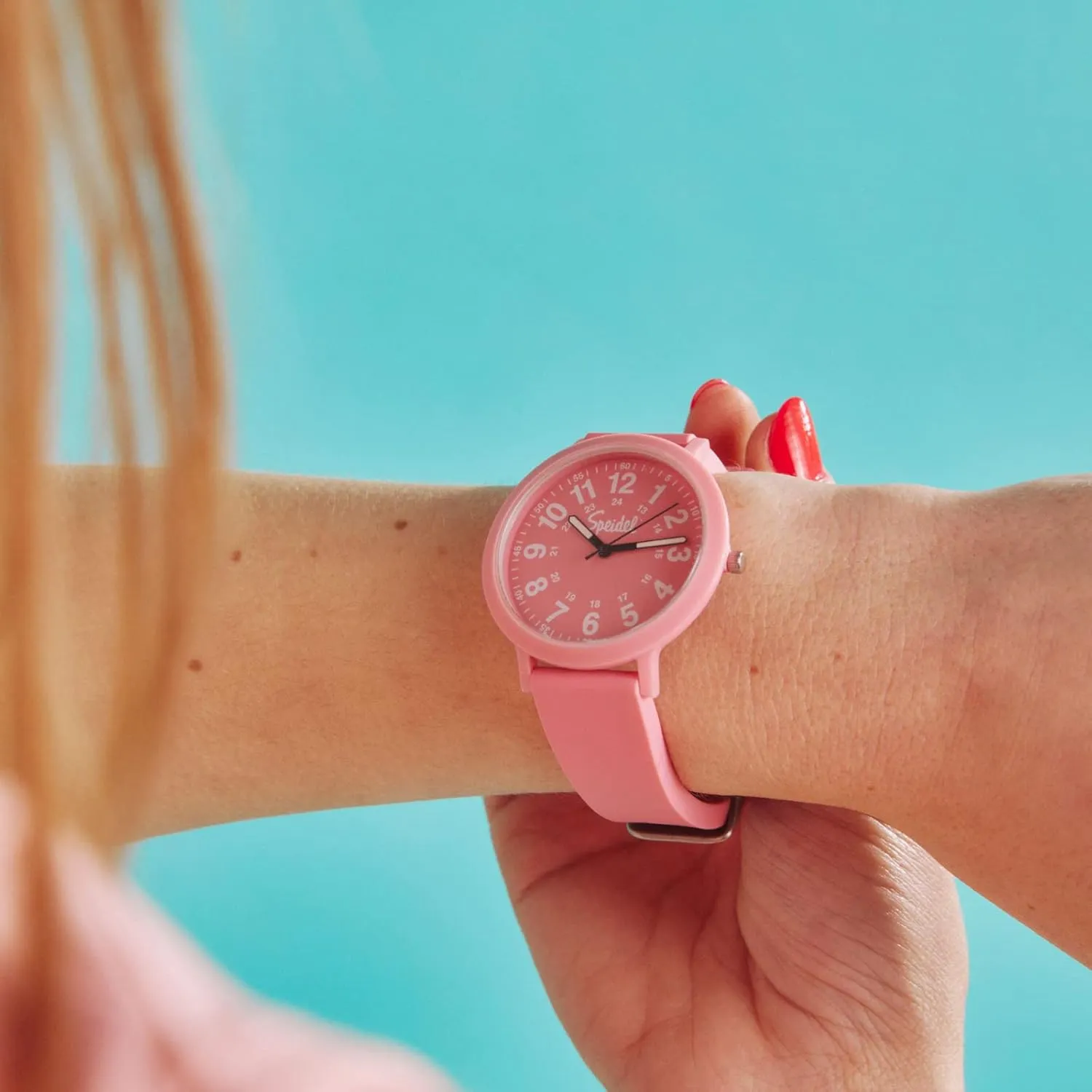 Color Pop Recyclable Plastic Watch with issue sensitivity 18mm Recyclable Silicone Strap Speidel Eco 