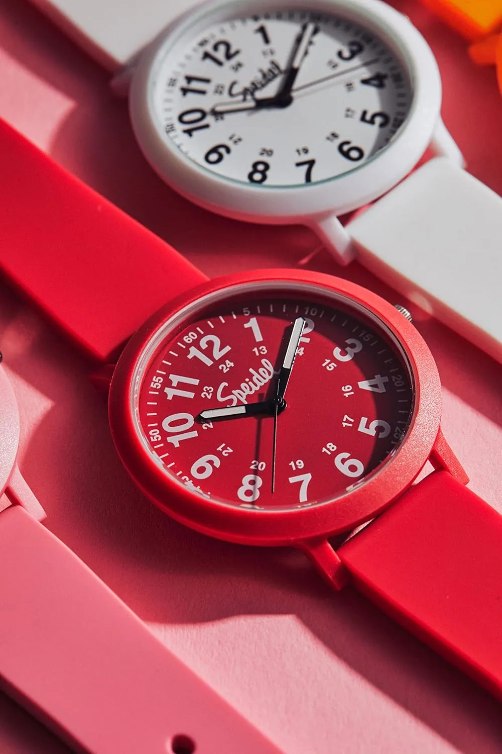 Color Pop Recyclable Plastic Watch with phosphate daily 18mm Recyclable Silicone Strap Speidel Eco 