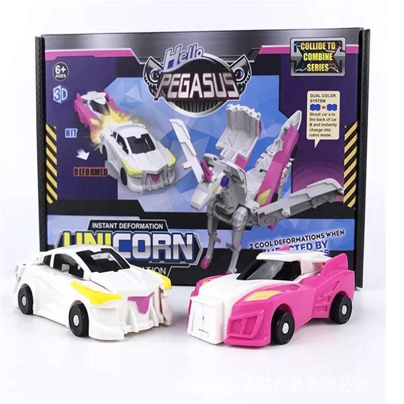 Combining Car Flying Horse Toy Collision Deformation Animal Robot Toys