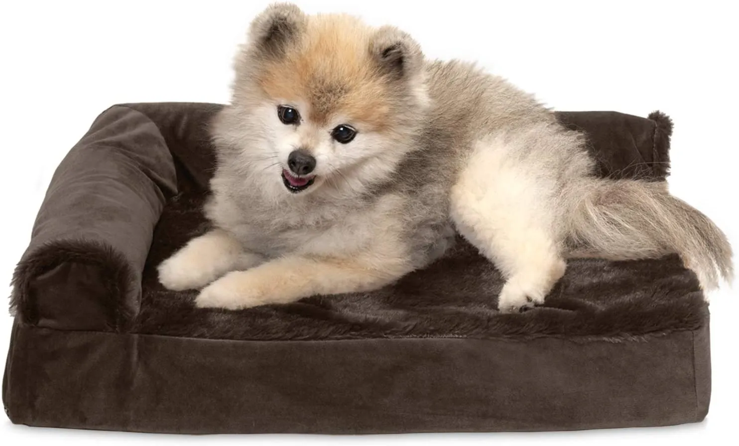 ComfiTime Orthopedic CertiPUR-US Certified Foam Pet Beds for Small, Medium, and Large Dogs and Cats - Two-Tone L Chaise, Southwest Kilim Sofa, Faux Fur Velvet Sofa Dog Bed, and More