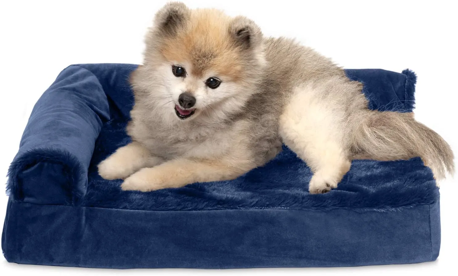 ComfiTime Orthopedic CertiPUR-US Certified Foam Pet Beds for Small, Medium, and Large Dogs and Cats - Two-Tone L Chaise, Southwest Kilim Sofa, Faux Fur Velvet Sofa Dog Bed, and More