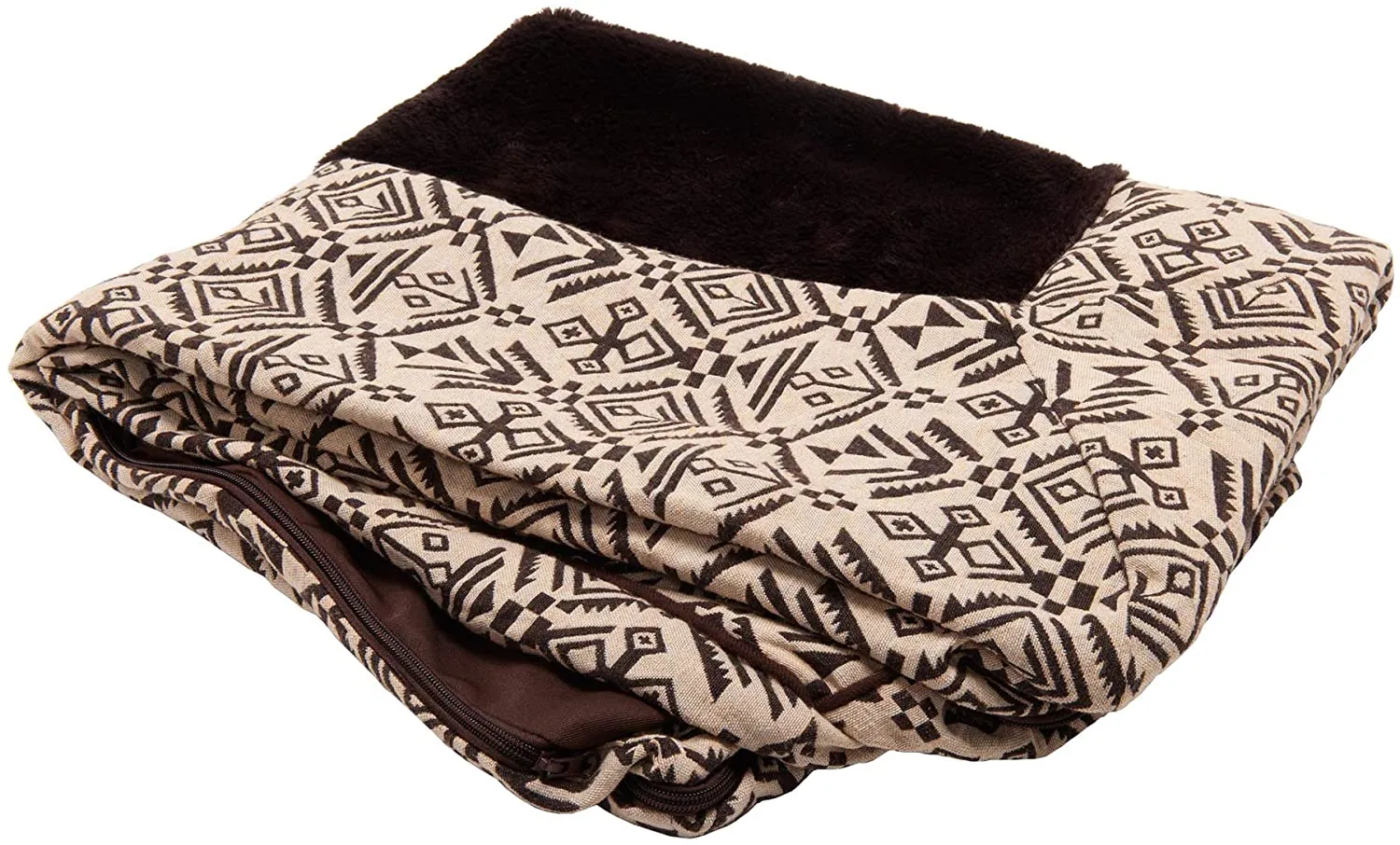 ComfiTime Orthopedic CertiPUR-US Certified Foam Pet Beds for Small, Medium, and Large Dogs and Cats - Two-Tone L Chaise, Southwest Kilim Sofa, Faux Fur Velvet Sofa Dog Bed, and More