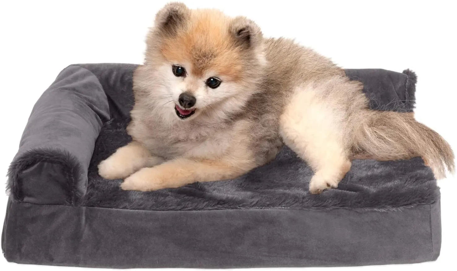 ComfiTime Orthopedic CertiPUR-US Certified Foam Pet Beds for Small, Medium, and Large Dogs and Cats - Two-Tone L Chaise, Southwest Kilim Sofa, Faux Fur Velvet Sofa Dog Bed, and More