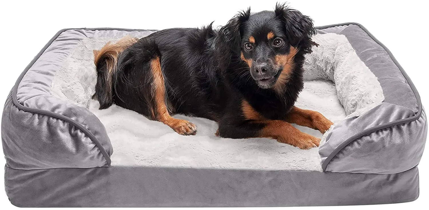 ComfiTime Orthopedic, Cooling Gel, and Memory Foam Pet Beds for Small, Medium, and Large Dogs and Cats - Luxe Perfect Comfort Sofa Dog Bed, Performance Linen Sofa Dog Bed, and More