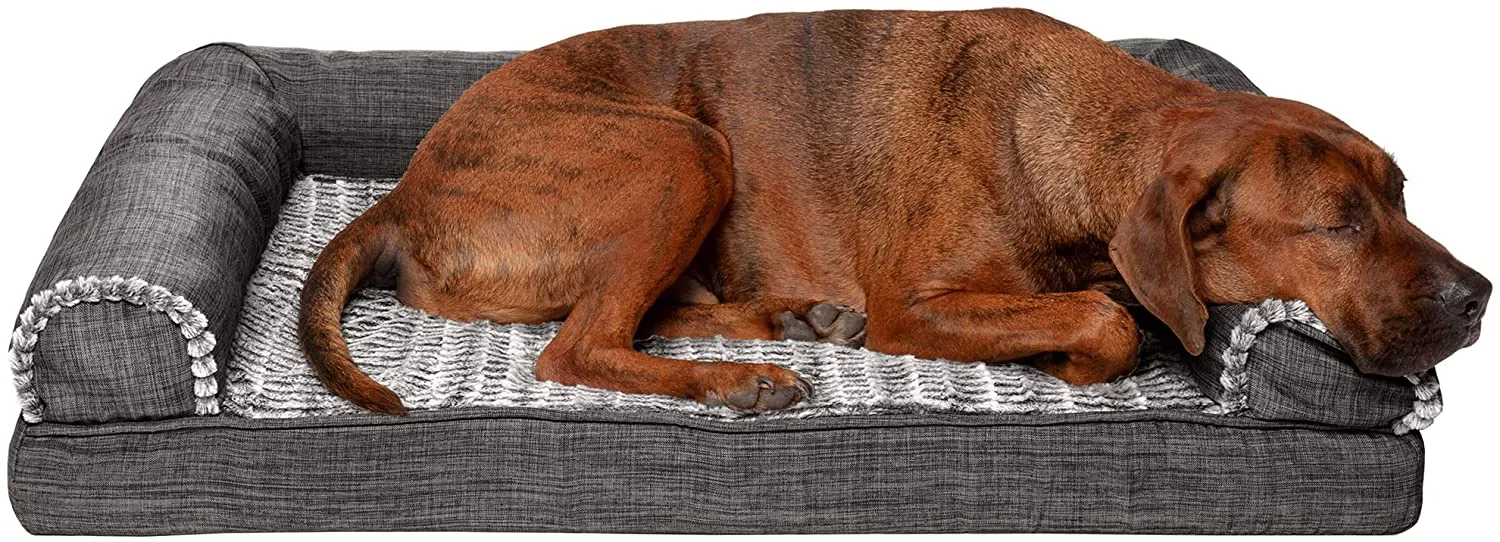 ComfiTime Orthopedic, Cooling Gel, and Memory Foam Pet Beds for Small, Medium, and Large Dogs and Cats - Luxe Perfect Comfort Sofa Dog Bed, Performance Linen Sofa Dog Bed, and More