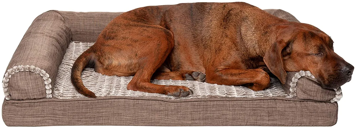 ComfiTime Orthopedic, Cooling Gel, and Memory Foam Pet Beds for Small, Medium, and Large Dogs and Cats - Luxe Perfect Comfort Sofa Dog Bed, Performance Linen Sofa Dog Bed, and More