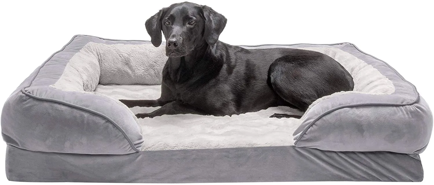 ComfiTime Orthopedic, Cooling Gel, and Memory Foam Pet Beds for Small, Medium, and Large Dogs and Cats - Luxe Perfect Comfort Sofa Dog Bed, Performance Linen Sofa Dog Bed, and More