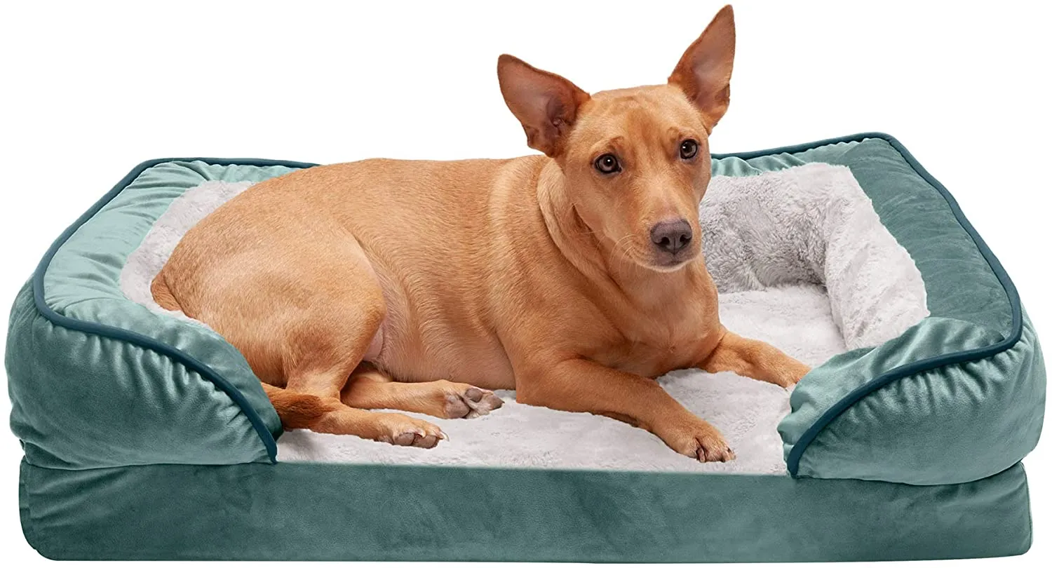 ComfiTime Orthopedic, Cooling Gel, and Memory Foam Pet Beds for Small, Medium, and Large Dogs and Cats - Luxe Perfect Comfort Sofa Dog Bed, Performance Linen Sofa Dog Bed, and More