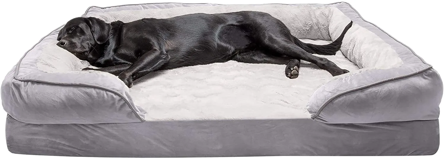 ComfiTime Orthopedic, Cooling Gel, and Memory Foam Pet Beds for Small, Medium, and Large Dogs and Cats - Luxe Perfect Comfort Sofa Dog Bed, Performance Linen Sofa Dog Bed, and More