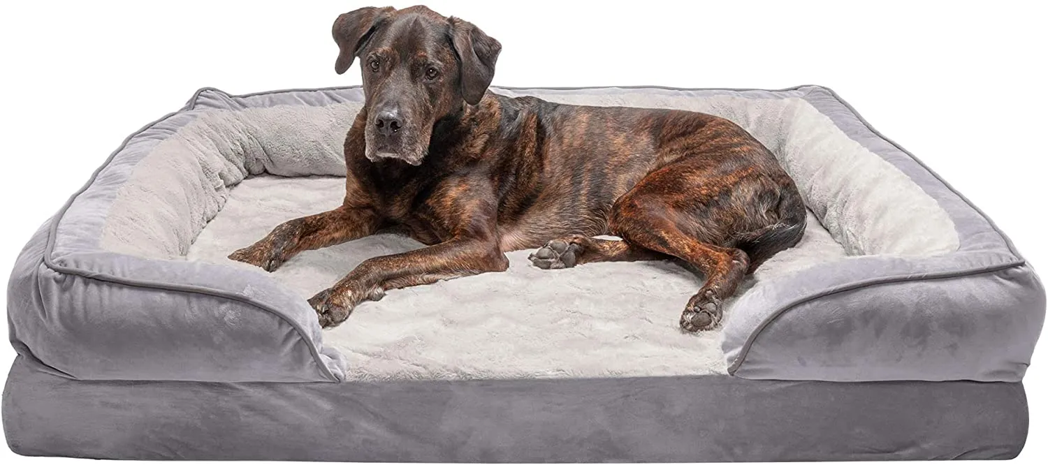 ComfiTime Orthopedic, Cooling Gel, and Memory Foam Pet Beds for Small, Medium, and Large Dogs and Cats - Luxe Perfect Comfort Sofa Dog Bed, Performance Linen Sofa Dog Bed, and More