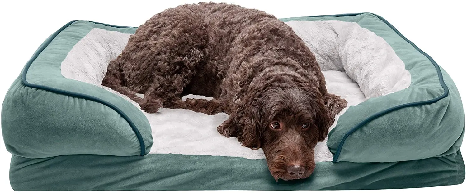 ComfiTime Orthopedic, Cooling Gel, and Memory Foam Pet Beds for Small, Medium, and Large Dogs and Cats - Luxe Perfect Comfort Sofa Dog Bed, Performance Linen Sofa Dog Bed, and More