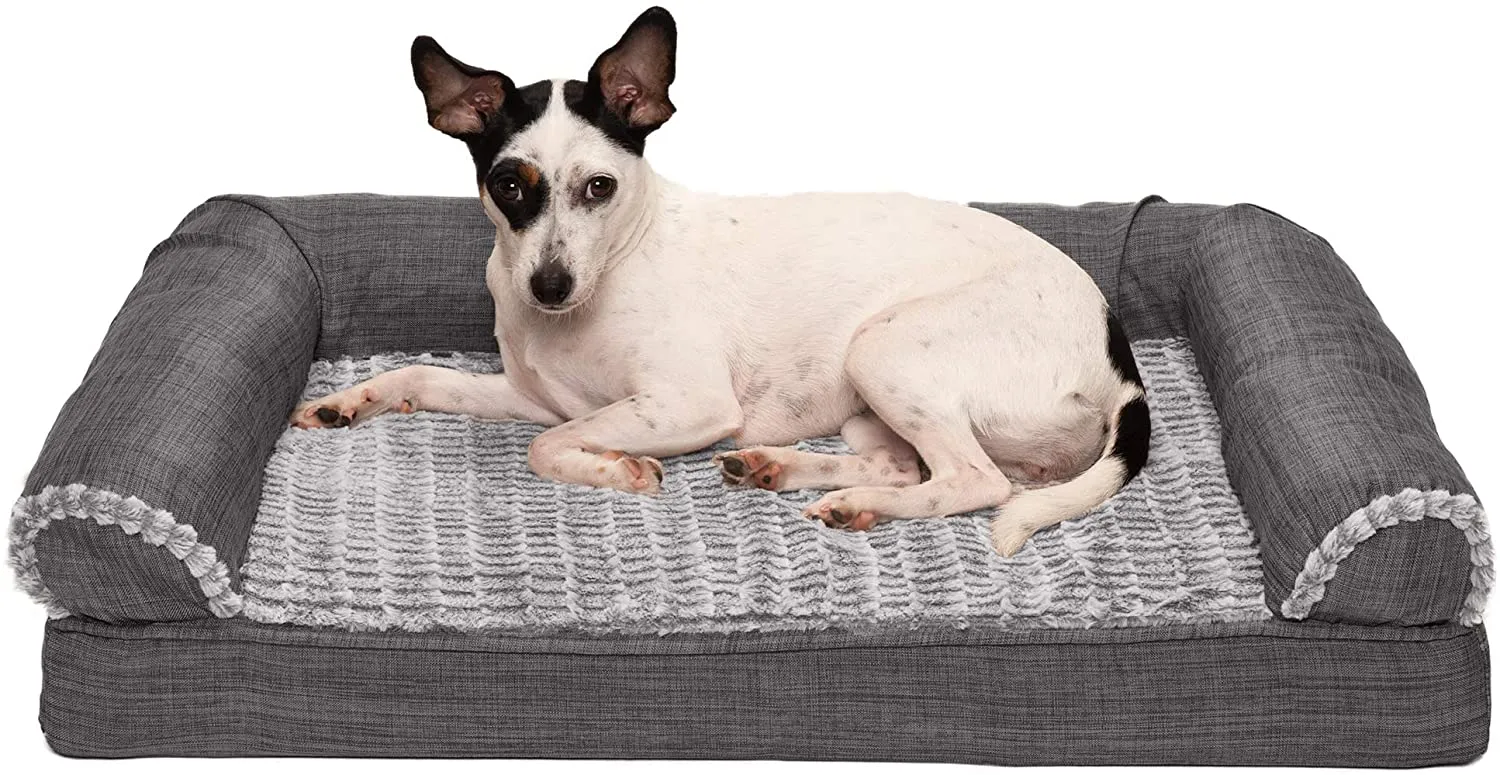 ComfiTime Orthopedic, Cooling Gel, and Memory Foam Pet Beds for Small, Medium, and Large Dogs and Cats - Luxe Perfect Comfort Sofa Dog Bed, Performance Linen Sofa Dog Bed, and More