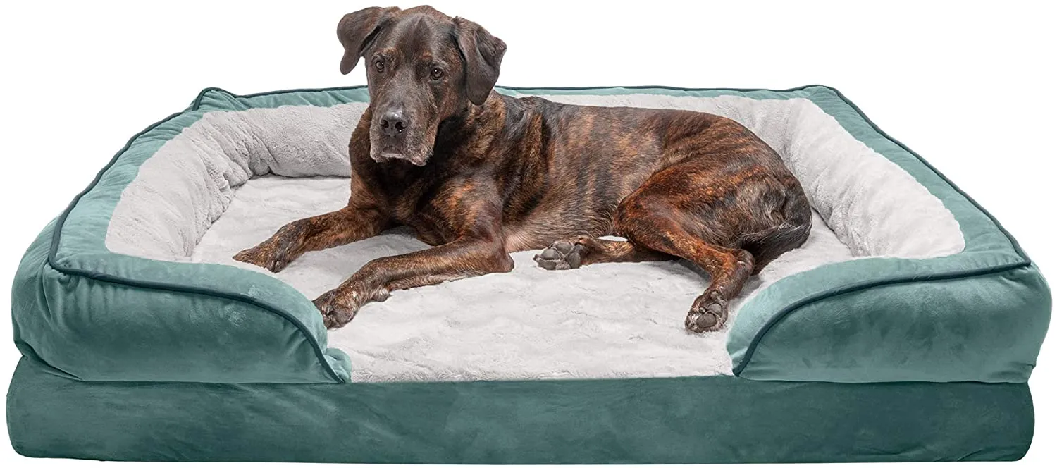ComfiTime Orthopedic, Cooling Gel, and Memory Foam Pet Beds for Small, Medium, and Large Dogs and Cats - Luxe Perfect Comfort Sofa Dog Bed, Performance Linen Sofa Dog Bed, and More