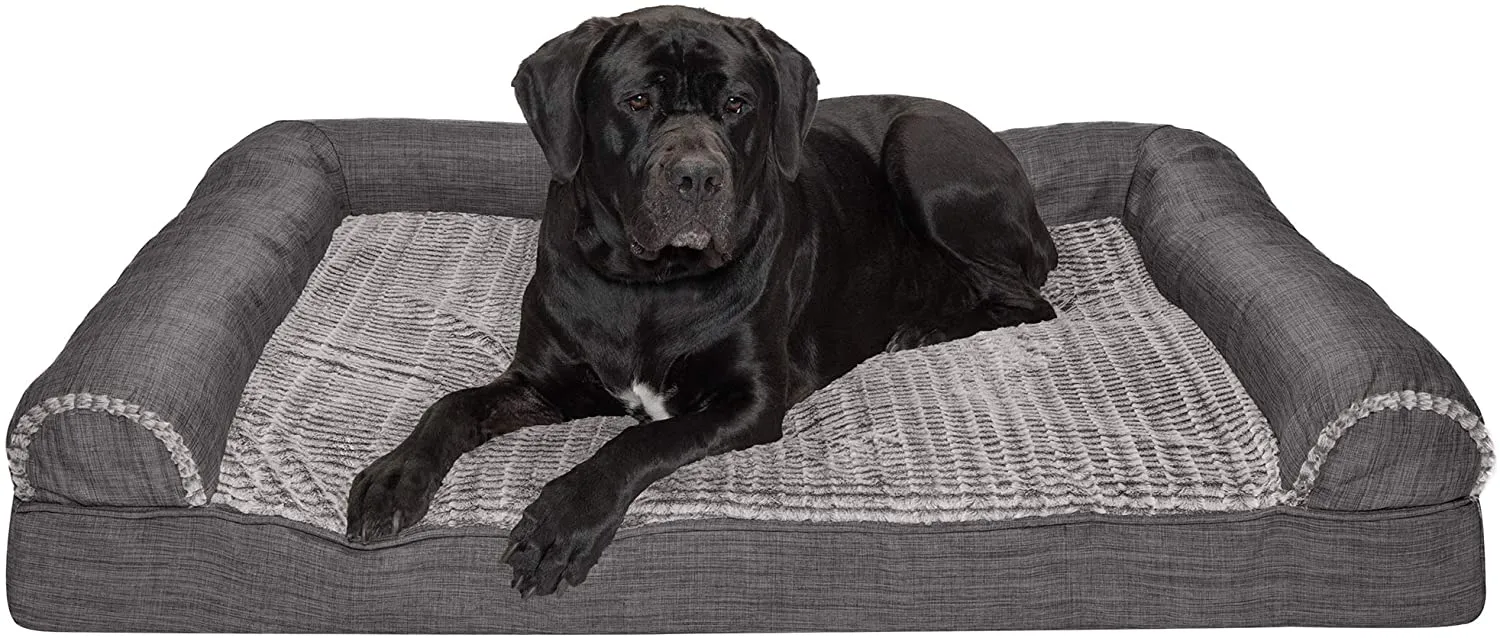 ComfiTime Orthopedic, Cooling Gel, and Memory Foam Pet Beds for Small, Medium, and Large Dogs and Cats - Luxe Perfect Comfort Sofa Dog Bed, Performance Linen Sofa Dog Bed, and More