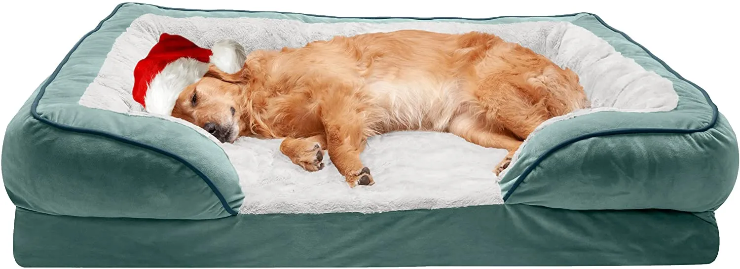 ComfiTime Orthopedic, Cooling Gel, and Memory Foam Pet Beds for Small, Medium, and Large Dogs and Cats - Luxe Perfect Comfort Sofa Dog Bed, Performance Linen Sofa Dog Bed, and More