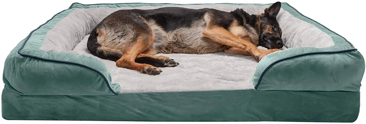 ComfiTime Orthopedic, Cooling Gel, and Memory Foam Pet Beds for Small, Medium, and Large Dogs and Cats - Luxe Perfect Comfort Sofa Dog Bed, Performance Linen Sofa Dog Bed, and More
