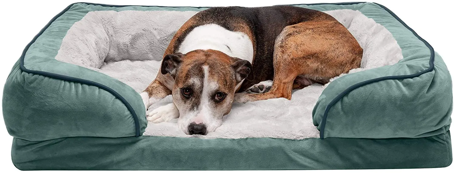 ComfiTime Orthopedic, Cooling Gel, and Memory Foam Pet Beds for Small, Medium, and Large Dogs and Cats - Luxe Perfect Comfort Sofa Dog Bed, Performance Linen Sofa Dog Bed, and More