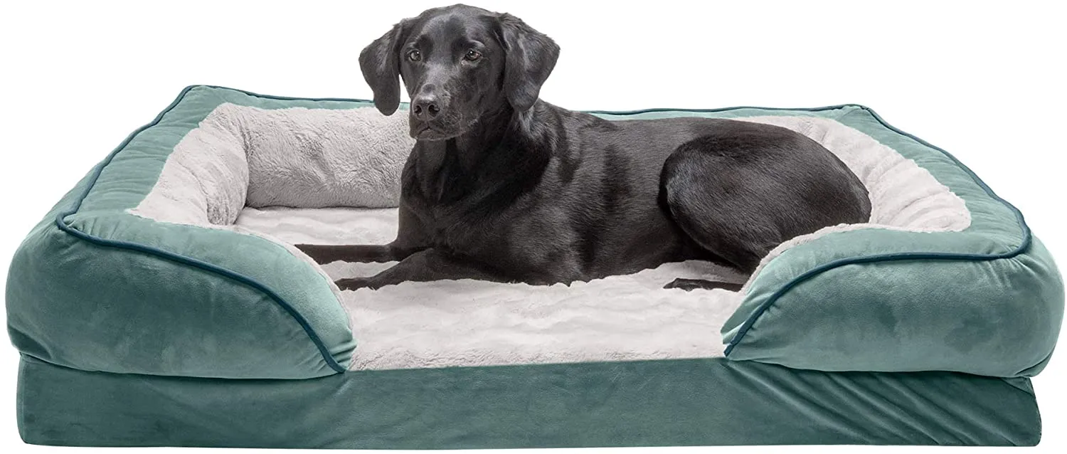 ComfiTime Orthopedic, Cooling Gel, and Memory Foam Pet Beds for Small, Medium, and Large Dogs and Cats - Luxe Perfect Comfort Sofa Dog Bed, Performance Linen Sofa Dog Bed, and More