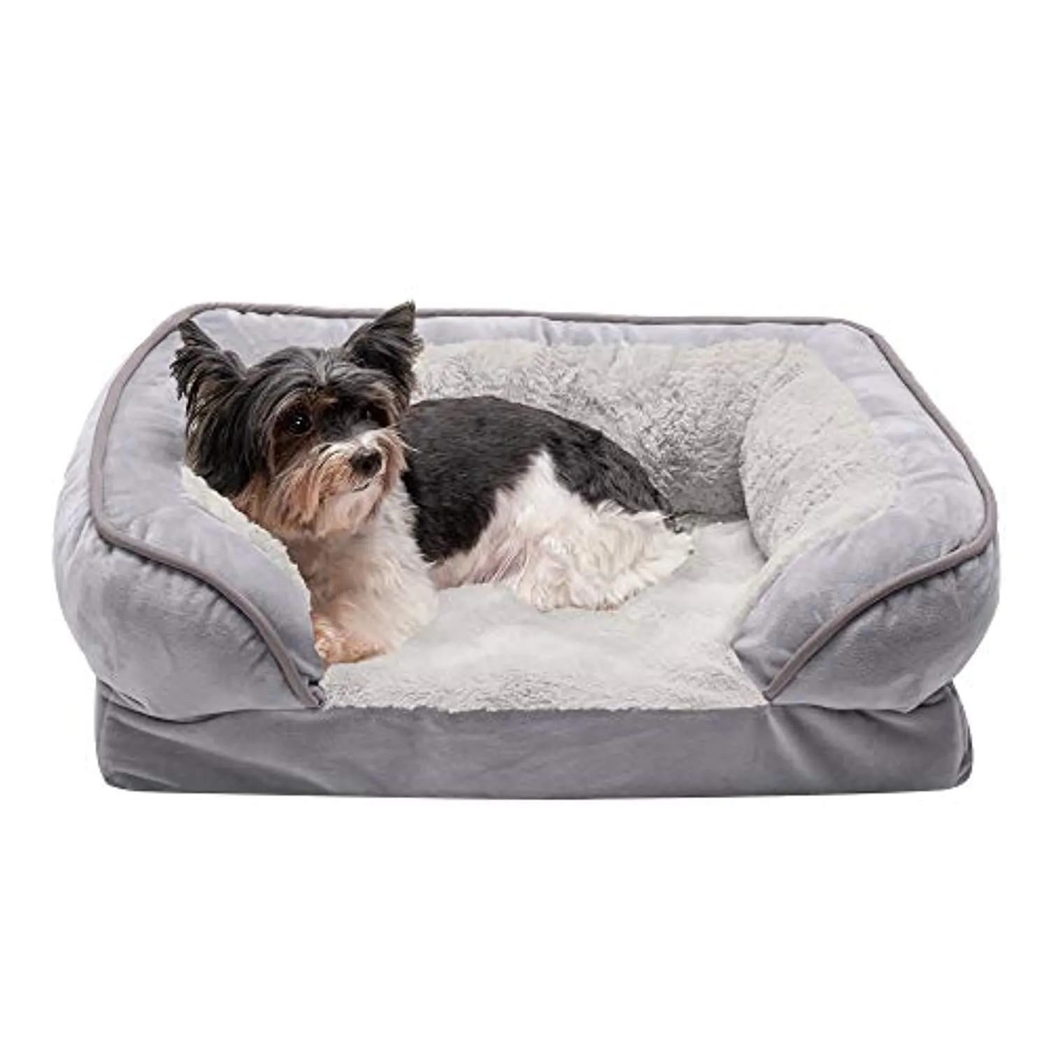 ComfiTime Orthopedic, Cooling Gel, and Memory Foam Pet Beds for Small, Medium, and Large Dogs and Cats - Luxe Perfect Comfort Sofa Dog Bed, Performance Linen Sofa Dog Bed, and More