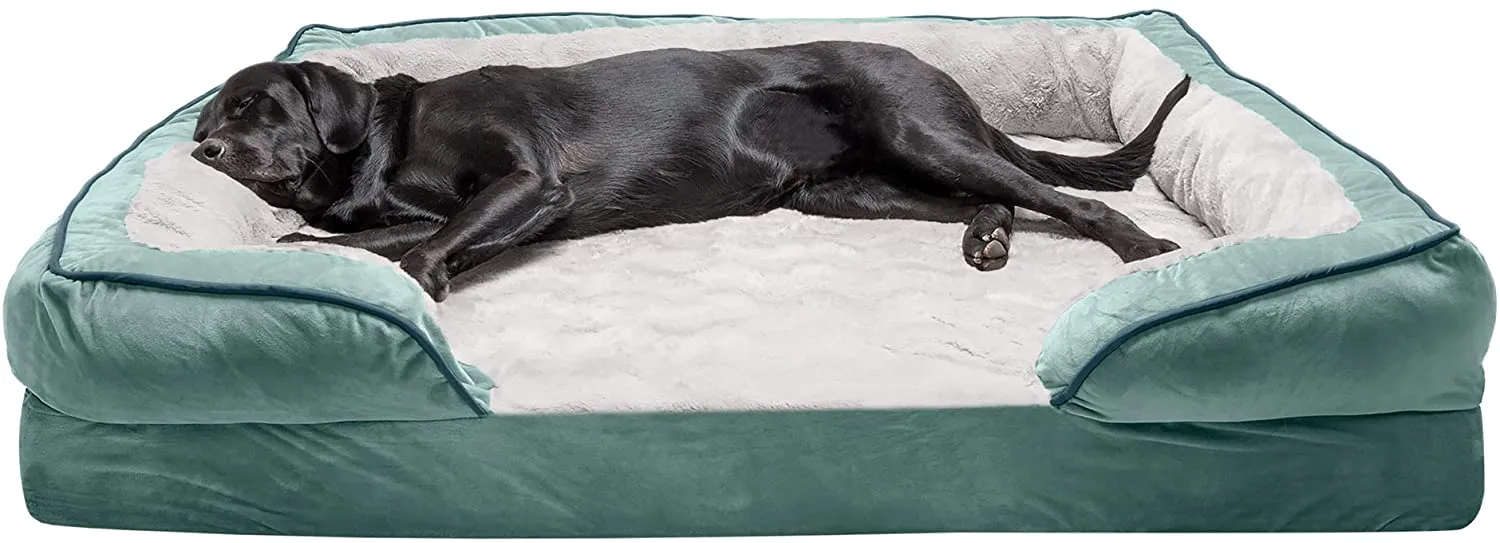 ComfiTime Orthopedic, Cooling Gel, and Memory Foam Pet Beds for Small, Medium, and Large Dogs and Cats - Luxe Perfect Comfort Sofa Dog Bed, Performance Linen Sofa Dog Bed, and More