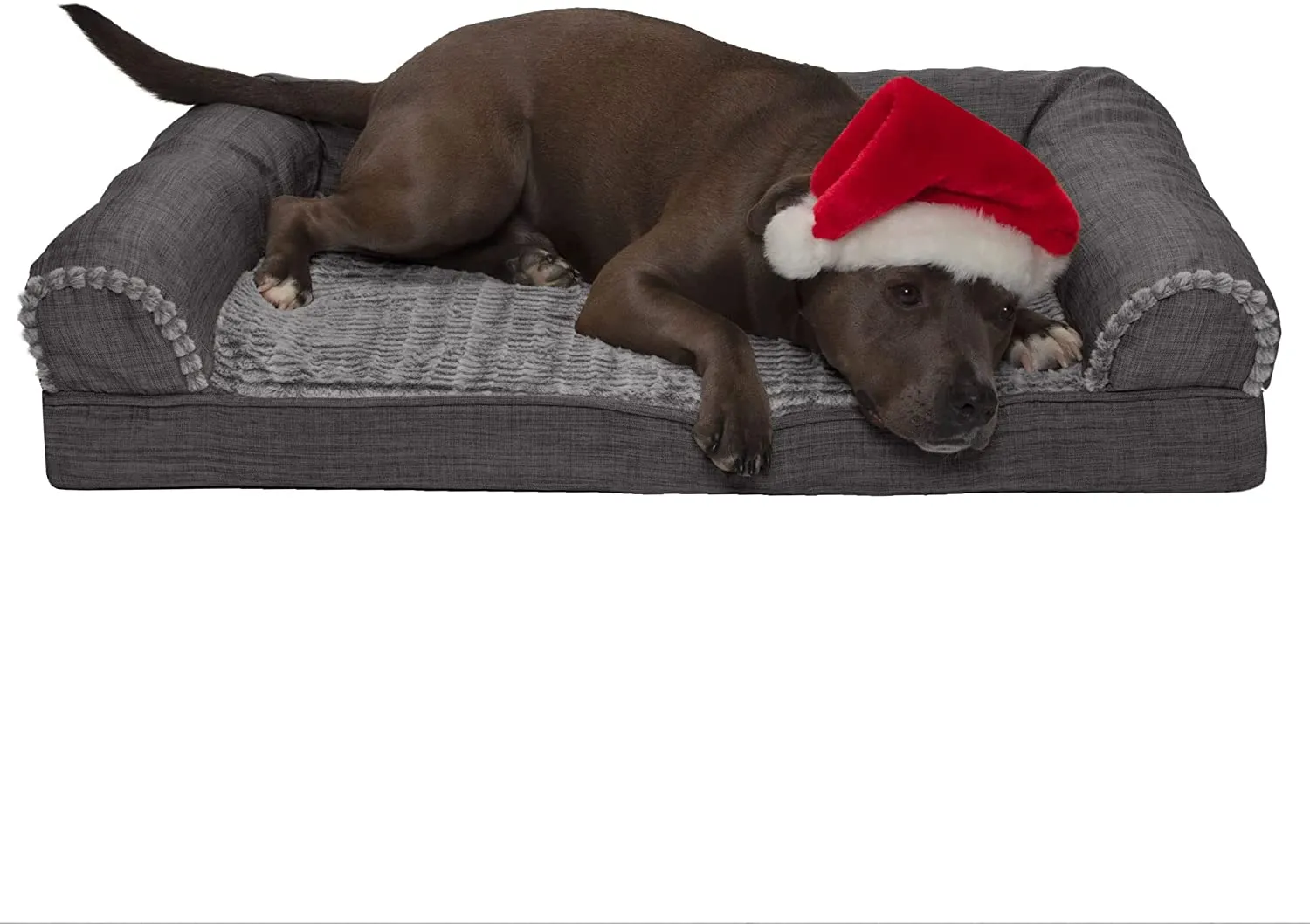 ComfiTime Orthopedic, Cooling Gel, and Memory Foam Pet Beds for Small, Medium, and Large Dogs and Cats - Luxe Perfect Comfort Sofa Dog Bed, Performance Linen Sofa Dog Bed, and More