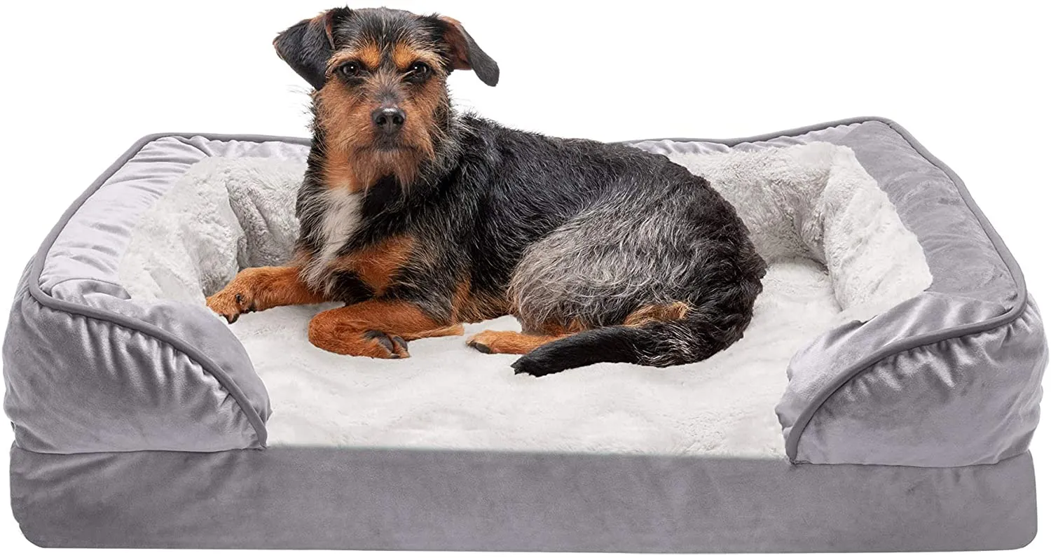 ComfiTime Orthopedic, Cooling Gel, and Memory Foam Pet Beds for Small, Medium, and Large Dogs and Cats - Luxe Perfect Comfort Sofa Dog Bed, Performance Linen Sofa Dog Bed, and More
