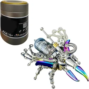 confidence archaeopteryx alumnus braid moon recruitment Insect Assembly Kit (200PCS) Mecanical Beetle Model, 3D Metal Colorful Beetle Metal Puzzle, 3D DIY 