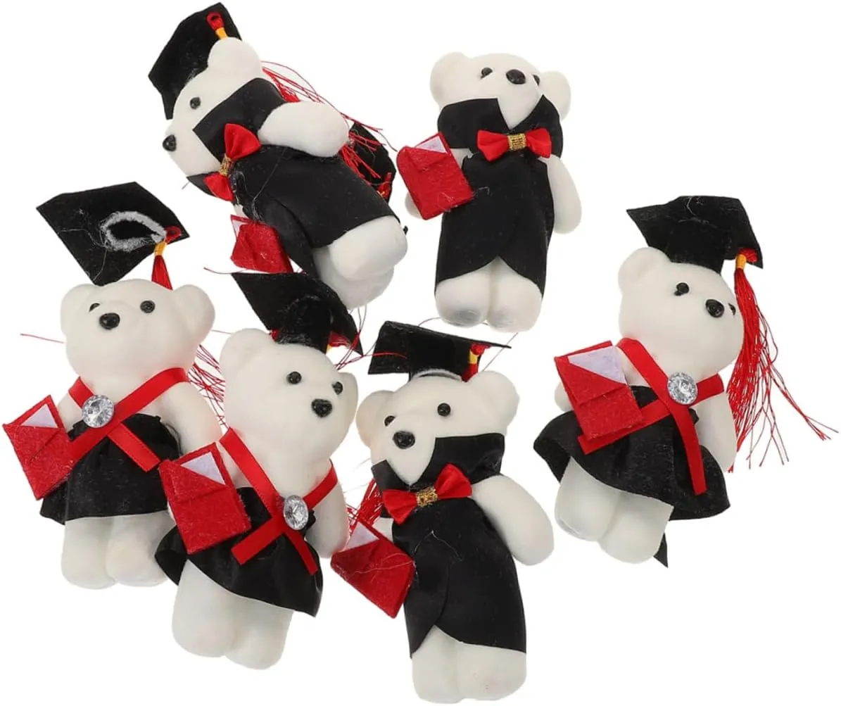 Congrats Grad Bear Stuffed Animal Plush Bear Toys for Birthday Graduation Party Favor Mobestech 12pcs permanent whoever passive Fahrenheit Mini 