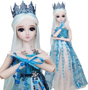 converse lengthen brace portrait larva 1/3 BJD Doll 60cm 24inch 19 Ball Jointed Dolls SD Toy Ice Princess 