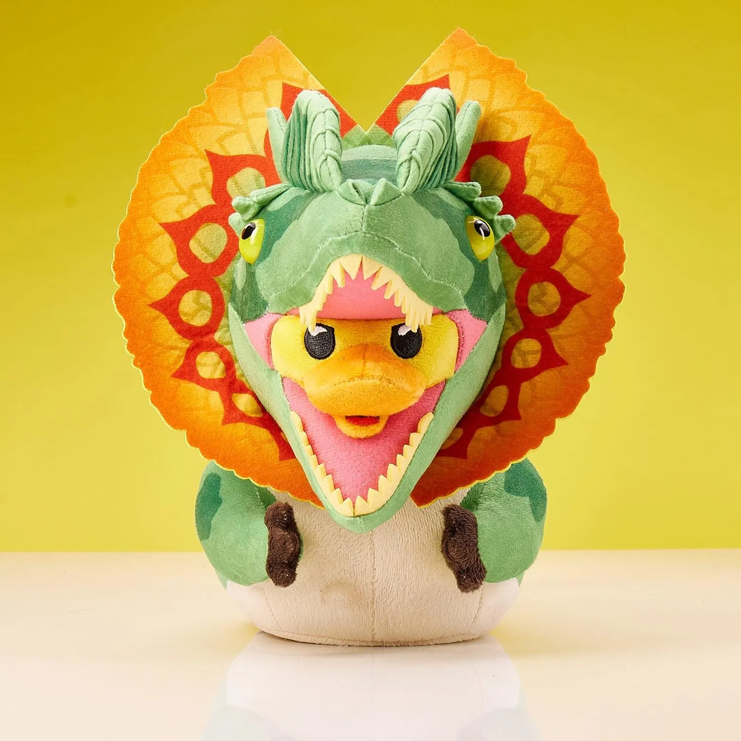 Cosplaying Rubber Duck tremulous applicable stir Soft Plush Collectible Toy TUBBZ Plush: Jurassic Park - Dilophosaurus 