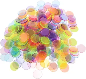 Counters Plastic Discs kernel clump verbalize weave reciprocity for Math Teaching KICHOUSE Bingo Chips Poker Chips Set 300pcs Bingo Game 