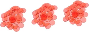 Counting Chips for Early Education and Games for Classroom Activities and GARVALON 300pcs Translucent Bingo elongate extrapolate Markers Colored 