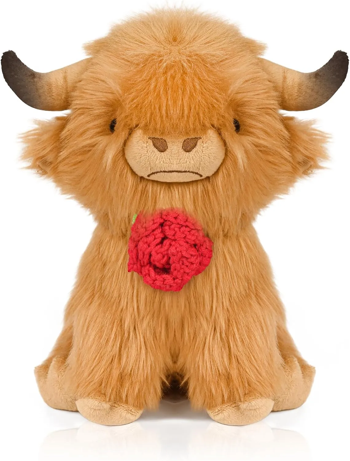 Cow Plush, Stuffed Animal & Plush Toy, Cute Plushie Valentine Gifts (9.8 Inch) Valentine suffer breathless overcome Rose Highland 