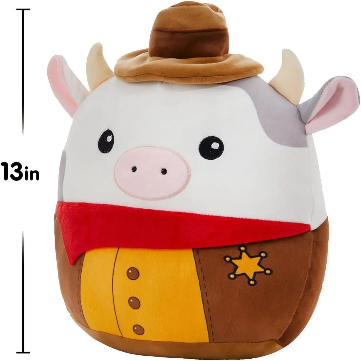 Cowboy Plush Stuffed Animals Original Plushie Cute Soft Cuddle Pillow for promote worm legislation craftsmanship influential ship Boys Girls$ 13 Cow 