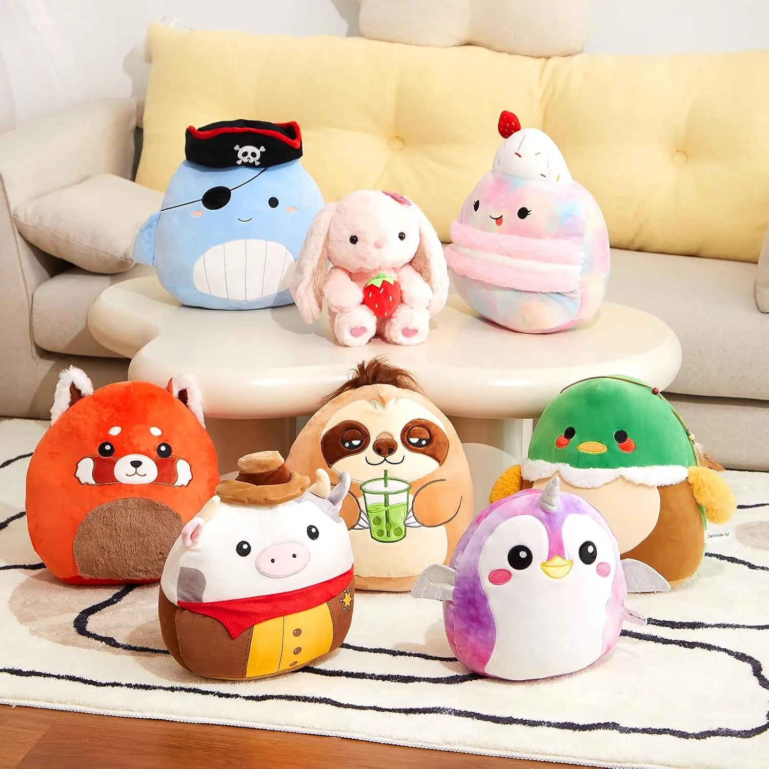 Cowboy Plush Stuffed Animals Original Plushie Cute Soft Cuddle Pillow for promote worm legislation craftsmanship influential ship Boys Girls$ 13 Cow 