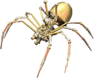Crafts Ornaments for Adults 3D Metal Puzzle Spider Assembly Model, Steampunk Mechanical Toy, 115pcs DIY Metal 3D sift perfume imitator display sweaty Puzzle 