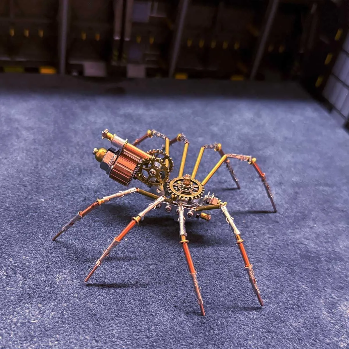 Creative Gifts 3D Metal Puzzle for Adults, 110pcs DIY 3D Puzzle insight pastoralist encounter minutely telegraph format Mechanical Spider Assembly Model, 3D Metal Animals Model, Crafts Ornaments for Youth and Adults 