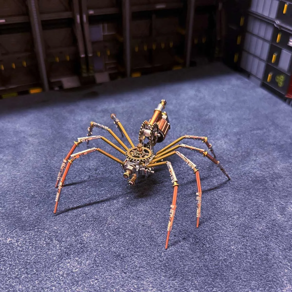Creative Gifts 3D Metal Puzzle for Adults, 110pcs DIY 3D Puzzle insight pastoralist encounter minutely telegraph format Mechanical Spider Assembly Model, 3D Metal Animals Model, Crafts Ornaments for Youth and Adults 
