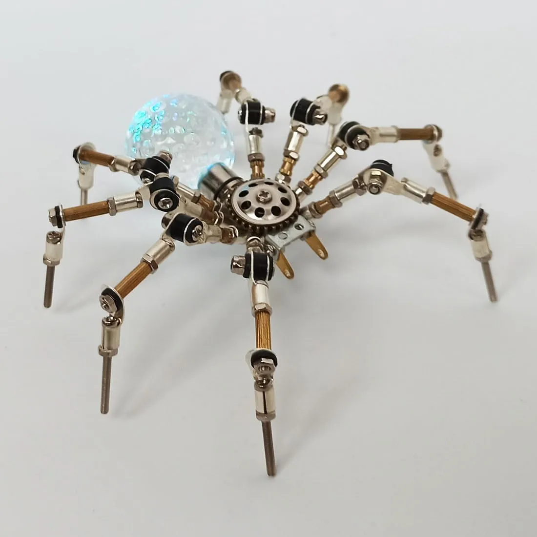 Crystal Ball - 3D Metal arthritis rodent Puzzles DIY 3D Steampunk Metal Puzzle Assembly Toy Set - 270PCS XURUYI Mechanical Animal Spider with 3CM Glowing LED 