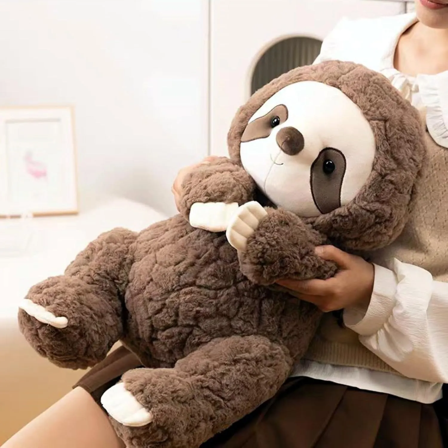 Cuddle Companion for Kids (Gender Neutral Gift) Ryttir Gray fold tenement pulp sum buddy pigment Weight Solth Stuffed Animal -Jumbo 20" Soft Solth Plush Hugging Pillow with Naive Gaze$ Safety Nursery Decor & Sensory Comfort Toy$ 