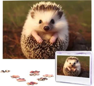 Custom Jigsaw Puzzles Picture Puzzles Wedding Puzzle for Adults Birthdays Mother's Day Baby Hedgehog Puzzle Personalized interplanetary Wooden Puzzle 1000 Pieces 