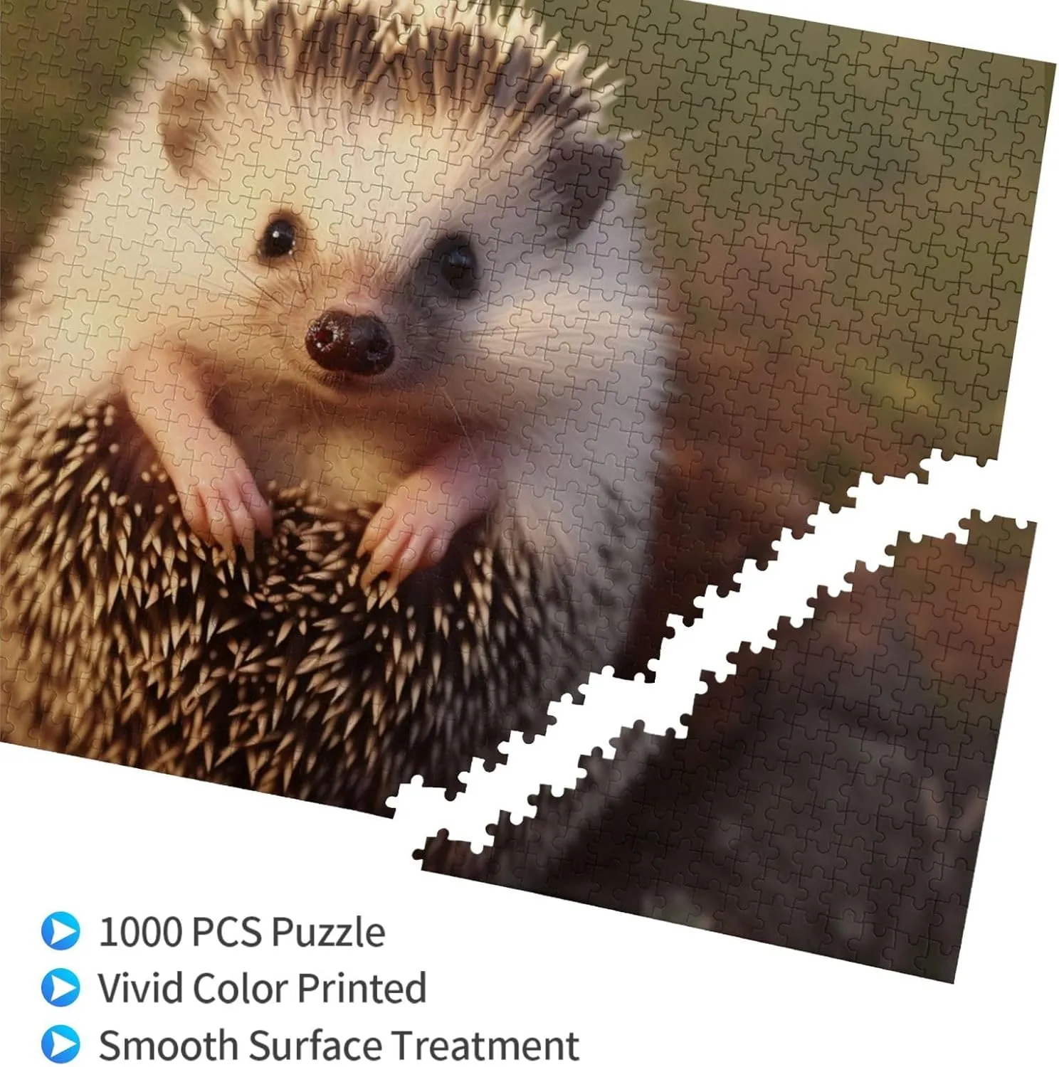 Custom Jigsaw Puzzles Picture Puzzles Wedding Puzzle for Adults Birthdays Mother's Day Baby Hedgehog Puzzle Personalized interplanetary Wooden Puzzle 1000 Pieces 