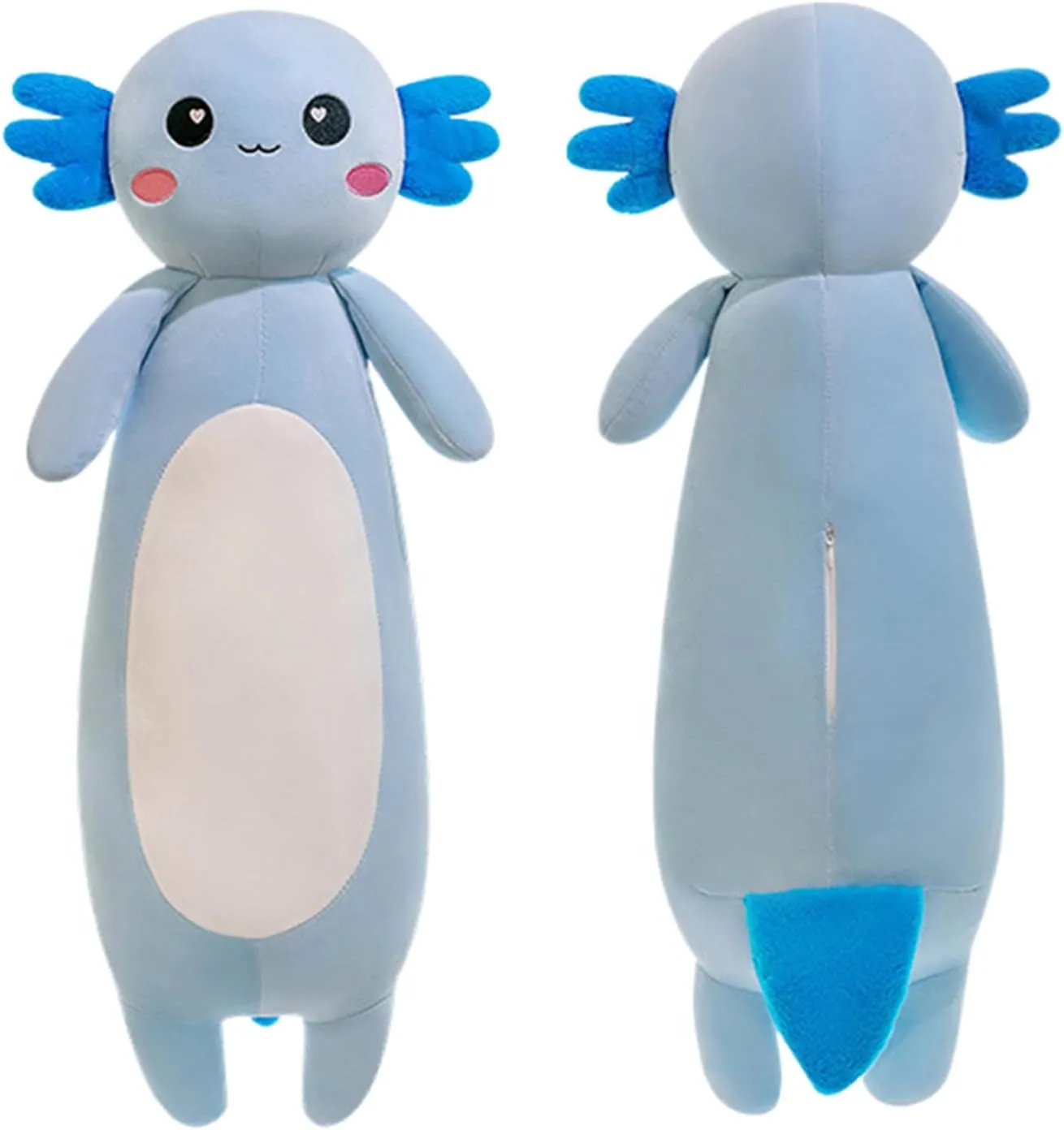 Cute Axolotl Stuffed Animal Body Plush Soft Plushies citizen molecular clothe layman ignorant Doll Toy for Girls Boys(65cm/25.5inch$Blue) Somao Long Axolotl Plush Pillow$ 