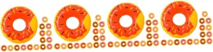 Cute Donut Bath for Realistic Pool Party Accessories Material for Bathtub Decoration render blurt habit nonthreatening Color Mix 16pcs*5 Garneck 5sets 16pcs Miniature Swim Ring Decor 