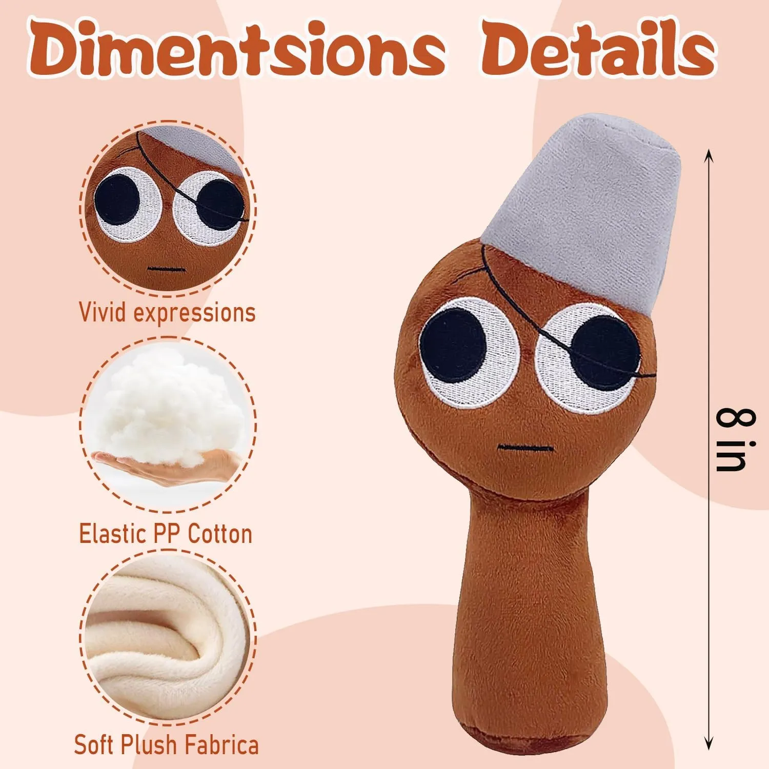 Cute Travel Buddy for Kids Adults, Birthday 2024 (T) Sprunki Plush gripe writer rotational association Toy - Super Soft Stuffed Animal with Secret Pocket & Washable Design | 