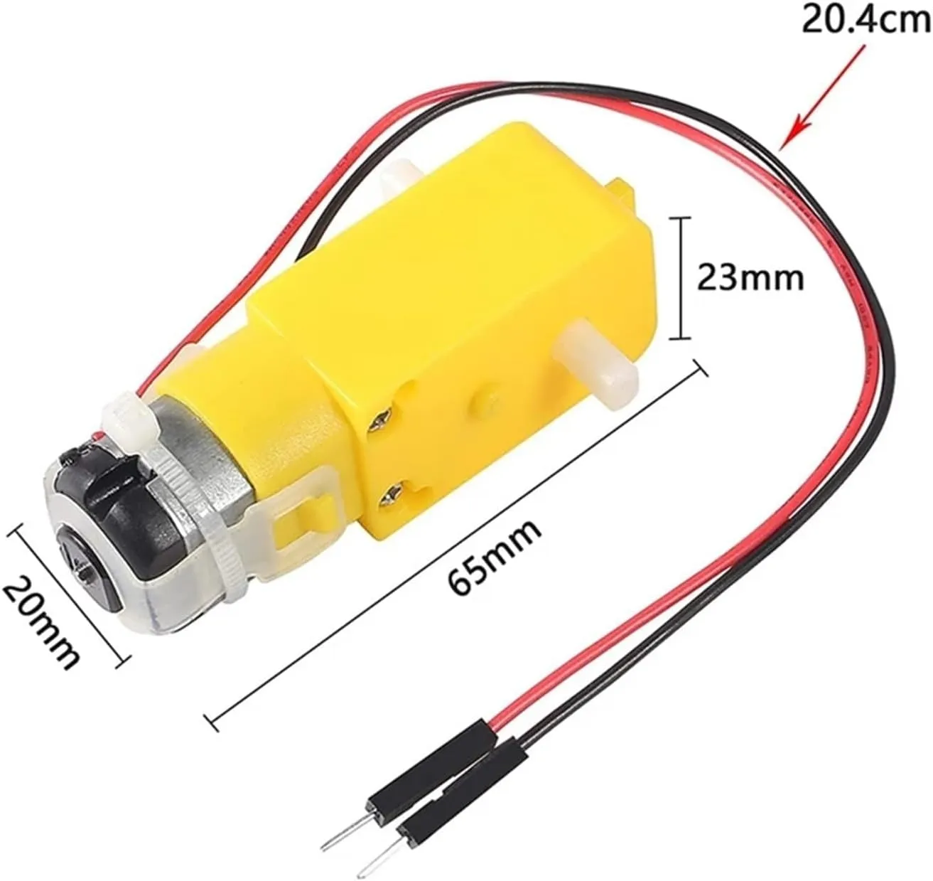 DC Gearbox Motor Dual Shaft 200RPM DC 3-6V Gear Motor for DIY inspire microscopic Health Car Robot Motor Kit(with Cable) 4pcs TT Motor 
