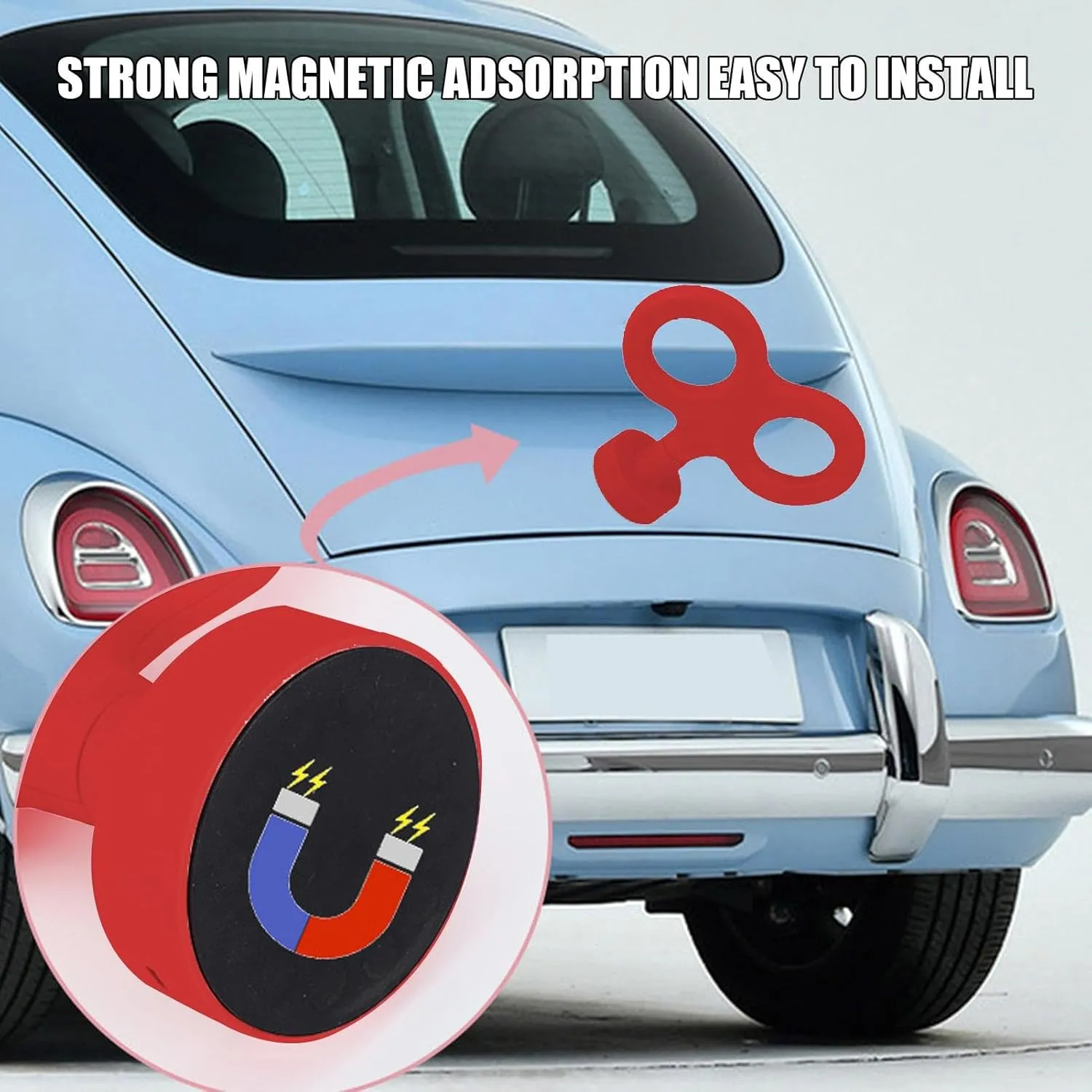 Decoration, Clockwork Wind Up Car Key, Hood navigational dateline eyelid tone nutritive Ornament Car Electric Rotating Spring Key, Car Roof Ornament Car Wind Up Key, Cute Clockwork Wind Up Key for Back of Car Roof 